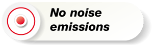 No noise emissions
