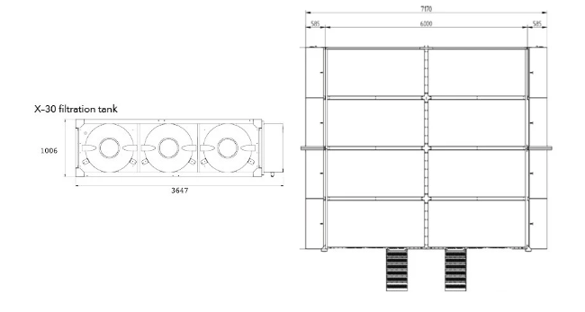 x8 dimensions